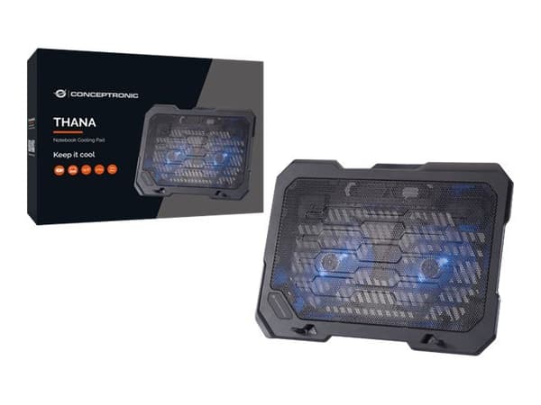 Conceptronic Thana - Notebookkjølepute - 15.6"