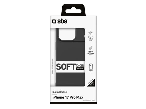 SBS Instinct-skal för iPhone 17 Pro Max - svart