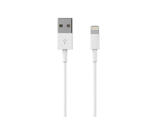 Techammo Lightning-kabel. 0,2 m. Vit