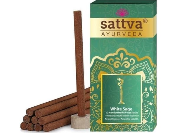 Sattva røkelsespinner White Sage 10 stk