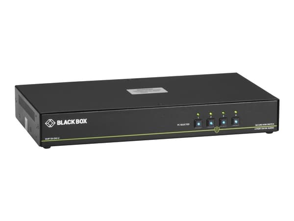 Black Box SECURE KVM SWITCH, SH, 4-PORT, DVI-I, USB