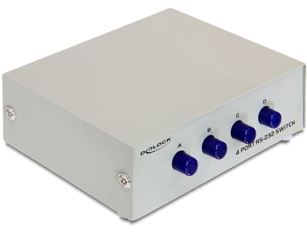 Delock - Switch - 4 x seriell - skrivbordsmodell