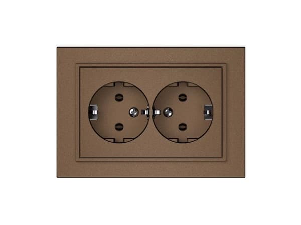 SOCKET TWO PLACESRP16-021 QR1000 MOCHA