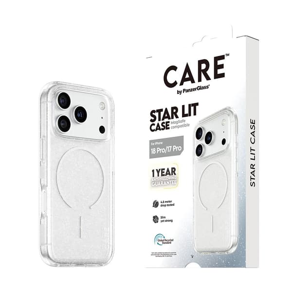 CARE by PanzerGlass Star Lit Case m. MagSafe iPhone 18 Pro | 17 Pro