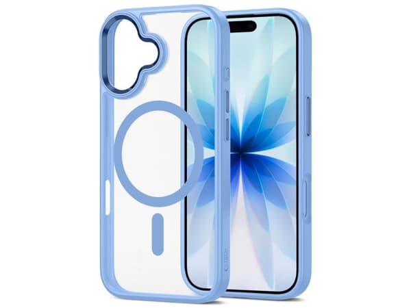 Tech-Protect MagMat MagSafe Case for iPhone 17 - Transparent Blue