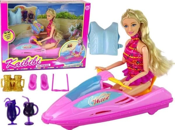 LeanToys Motorbåtdukke LEAN Leker