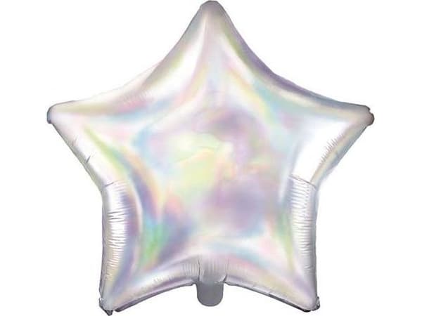 Folieballon Stjerne, perlemor
