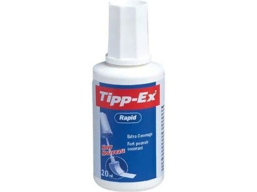 Rettelak Tipp-Ex Rapid, med svamp, 20 ml