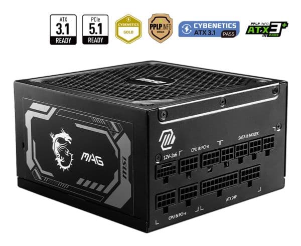 PC-virtalähde MSI MAG A1000GL PCIE5
