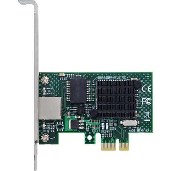 InLine 51127G, Kabel, PCI Express, Ethernet, 1000 Mbit/s, Grön, Metallisk