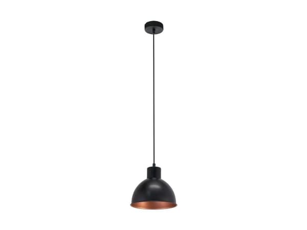 EGLO TRURO 1 PENDEL Ø210 SORT/KOBBER INDV.