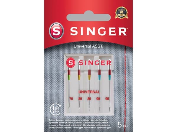 Singer søm-/overtrådsnål, 5 stk