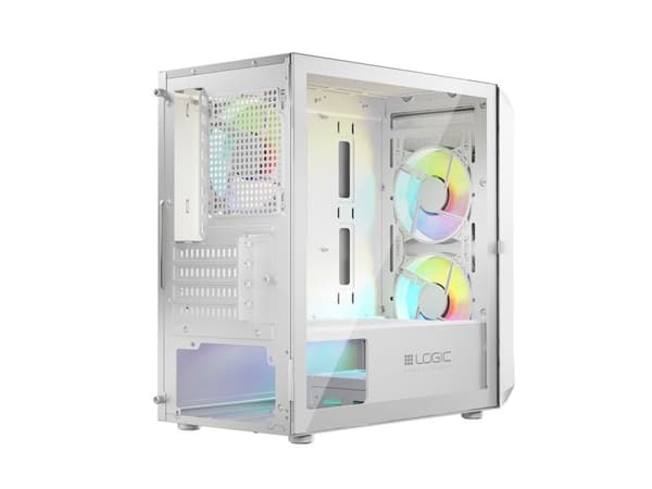 Logic Concept LOGIC PORTOS ARGB MINI USB 3.0-fodral VIT DATORFODRAL