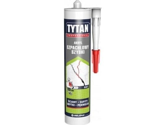 Tytan silikoniakryylikitti quick white 280 ml
