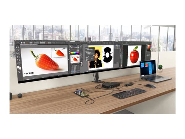 i-Tec - Dockningsstation - USB-C / Thunderbolt 3 - DP, HDMI - 1GbE