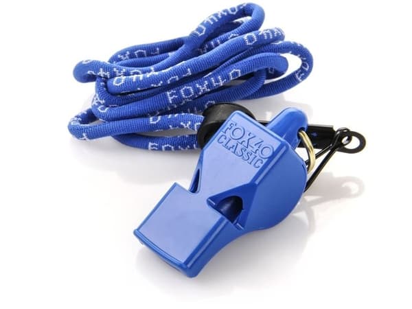 WHISTLE FOX 40 CLASSIC SAFETY blå + STRING 9903-0508