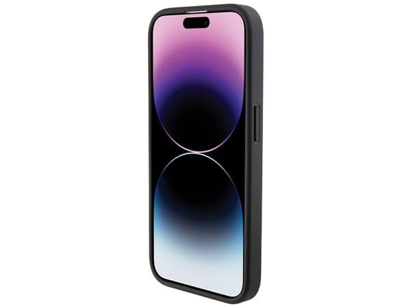 BMW Quilted Tricolor iPhone 15 Pro Case - Black