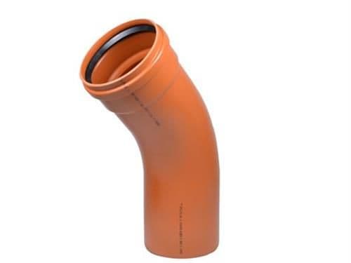 PVC taivutus 45° 315mm - Wavin
