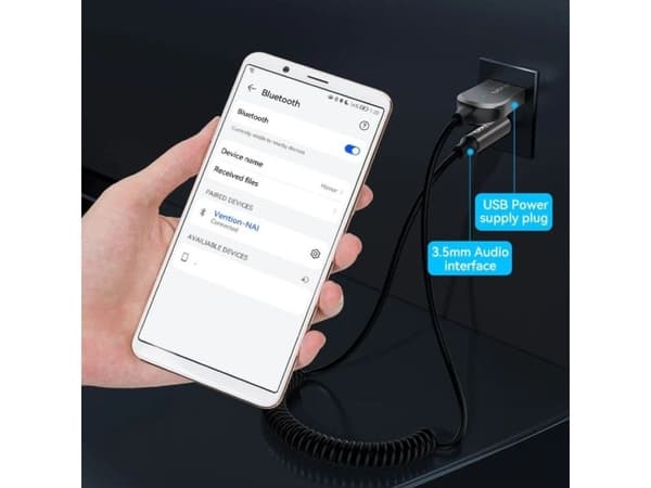 Odbiornik audio USB Bluetooth Vention do samochodu