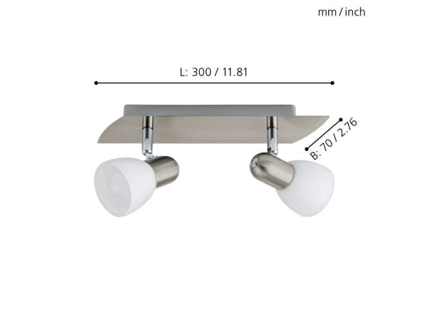 EGLO ENEA SPOT 2L BS/OPAL