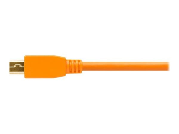Tether Tools TetherPro - USB-kabel - USB (hane) till mini-USB typ B (hane) - USB 2.0 - 4.6 m - högsynligt orange