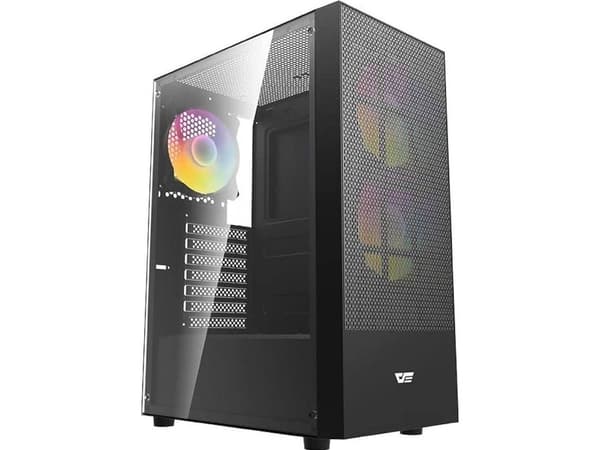 Darkflash A290 kabinett + 3 vifter svart