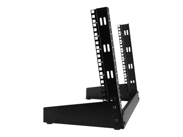 Startech 8U Open Frame Network Rack - 19" 2 Post Free Standing Desktop Rack for Computer, AV, Media, IT, Data & Server Room Equipment (RK8OD) - Rac...