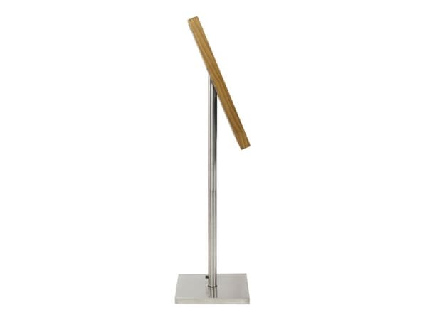 Securit® CLASSIC LED Informationsdisplay 125 til 4xA4, teak - komplet kit