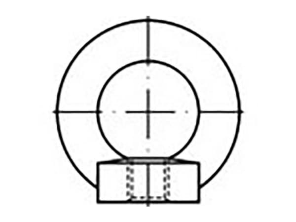 TOOLCRAFT ringmuttrar M6 DIN 582 stål 25 st