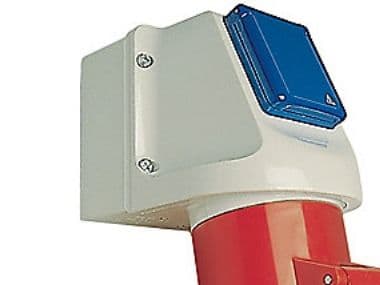 CEE-wall mounted socket + safety socket COMBO 16A 5p 6h IP44