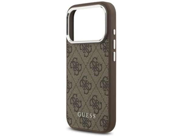 Guess 4G Classic Logo MagSafe case for iPhone 17 Pro - brown