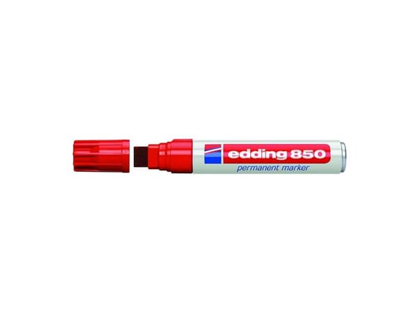 Edding 850 permanent märkpenna kantig, röd