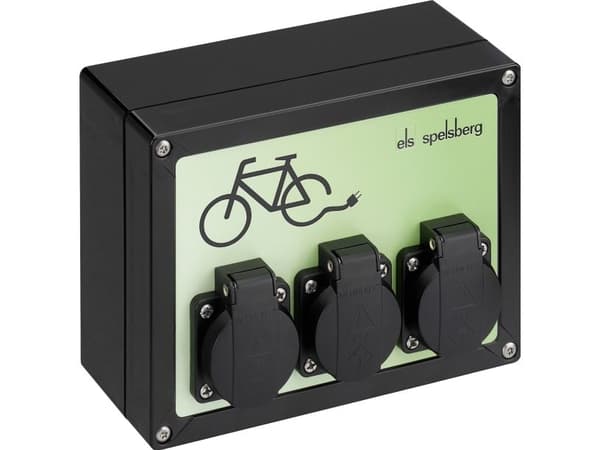 Cykelladestation TG BCS 3 med 3 schuko udtag