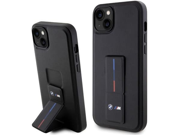 BMW Grip Stand Hot Stamp-etuiet til iPhone 14 Plus / 15 Plus
