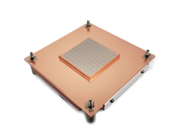 Inter-Tech Q-3, Kjøleribbe/Radiator, 8 cm, Sort, Sølv