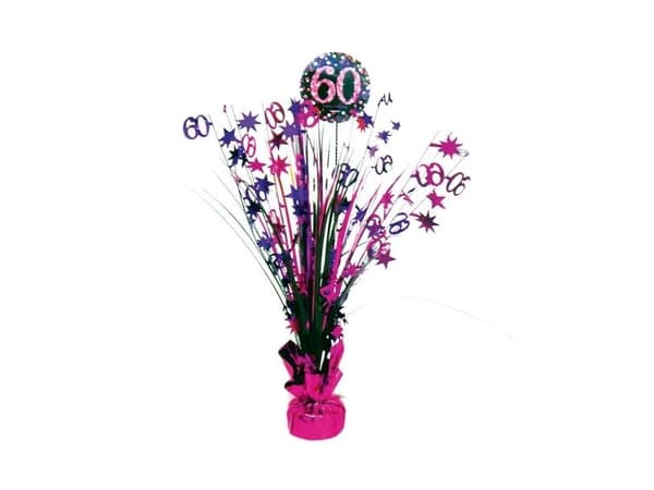 Bordpynt 60 år Pink Sparkling