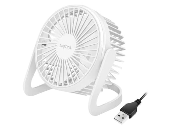ZUB Logilink USB-fläkt 12,7 cm vit