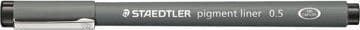 STAEDTLER pigmenttimuste 308 - Fineliner - musta - pigmenttimuste - 0,5 mm