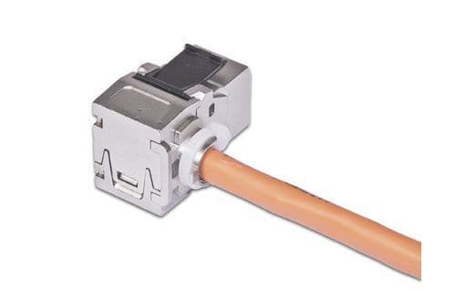 Triotronik WKS JACK KAT6A STP 90, Metallisk