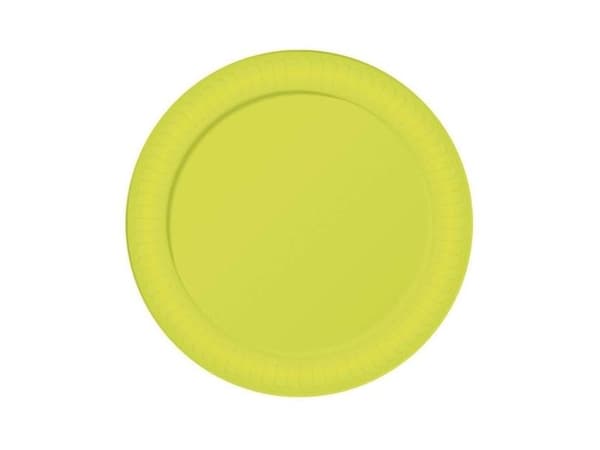 Neon gule paptallerkner