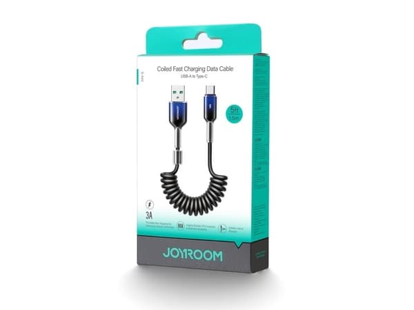 Joyroom USB-A - USB-C 1,5 m USB-kaapeli musta (JYR1104)