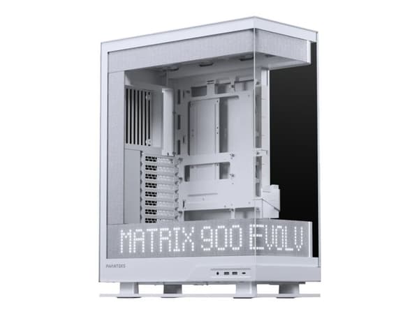 Phanteks Evolv X2 Matrix PC Case, Mid-Tower, E-ATX, Tempered Glass, Matrix LED - White