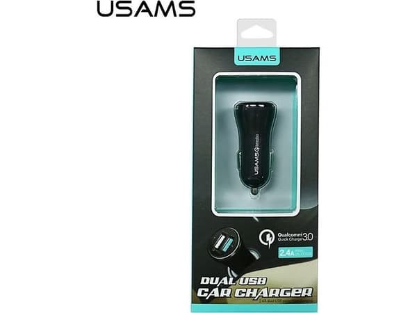 Lader USAMS 2x USB-A 4,8 A (24C28C01)