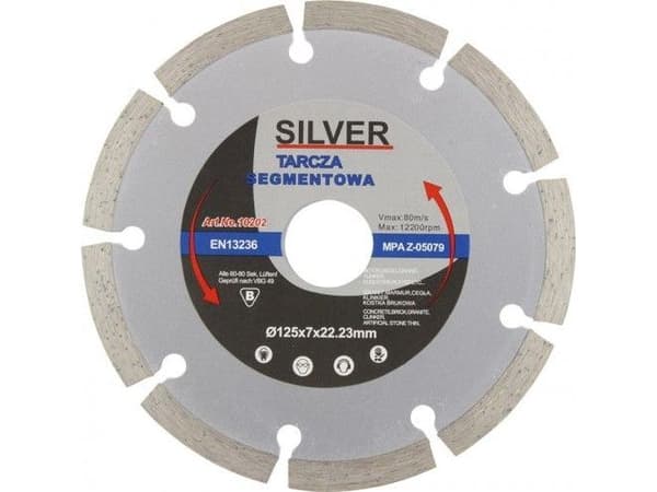 SILVER diamantblad 230 segmentert