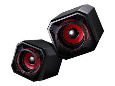 Surefire Gaming Gator Eye 2.0 - kaiuttimet - USB - musta/punainen