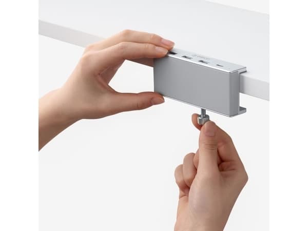 ORICO USB-hub klämmonterad input: USB-C / output: 3x USB-A 3.0 + 1x USB-C 3.0 - silver