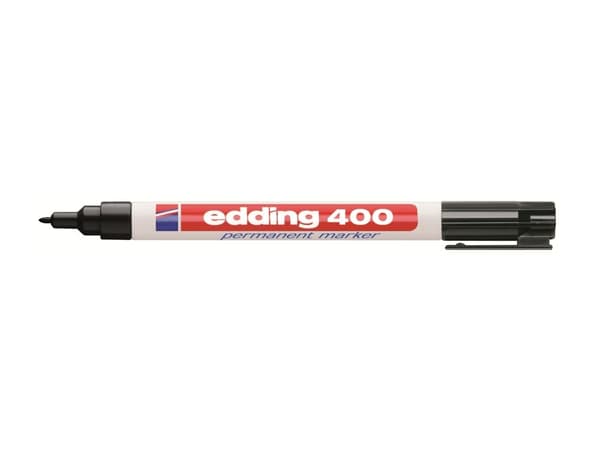 edding 400 - Markør - permanent - svart - 1 mm