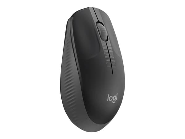 Logitech M190 - Mus - optisk - 3 knapper - trådløs - USB trådløs mottaker - koksgrå