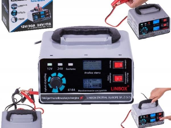 Linbox bilbatteriladdare 12/24V Linbox