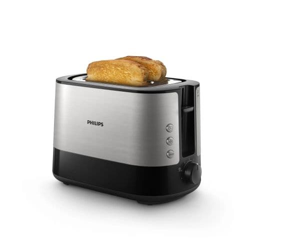 Philips Viva Collection HD2637 - Leivänpaahdin - 2 levyä - 2 pidikettä - musta
